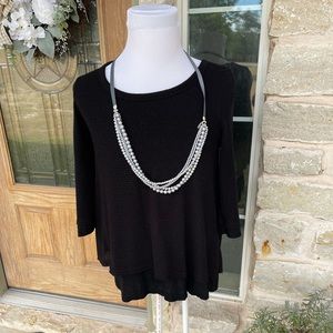 L Love Black Sz S Tunic
